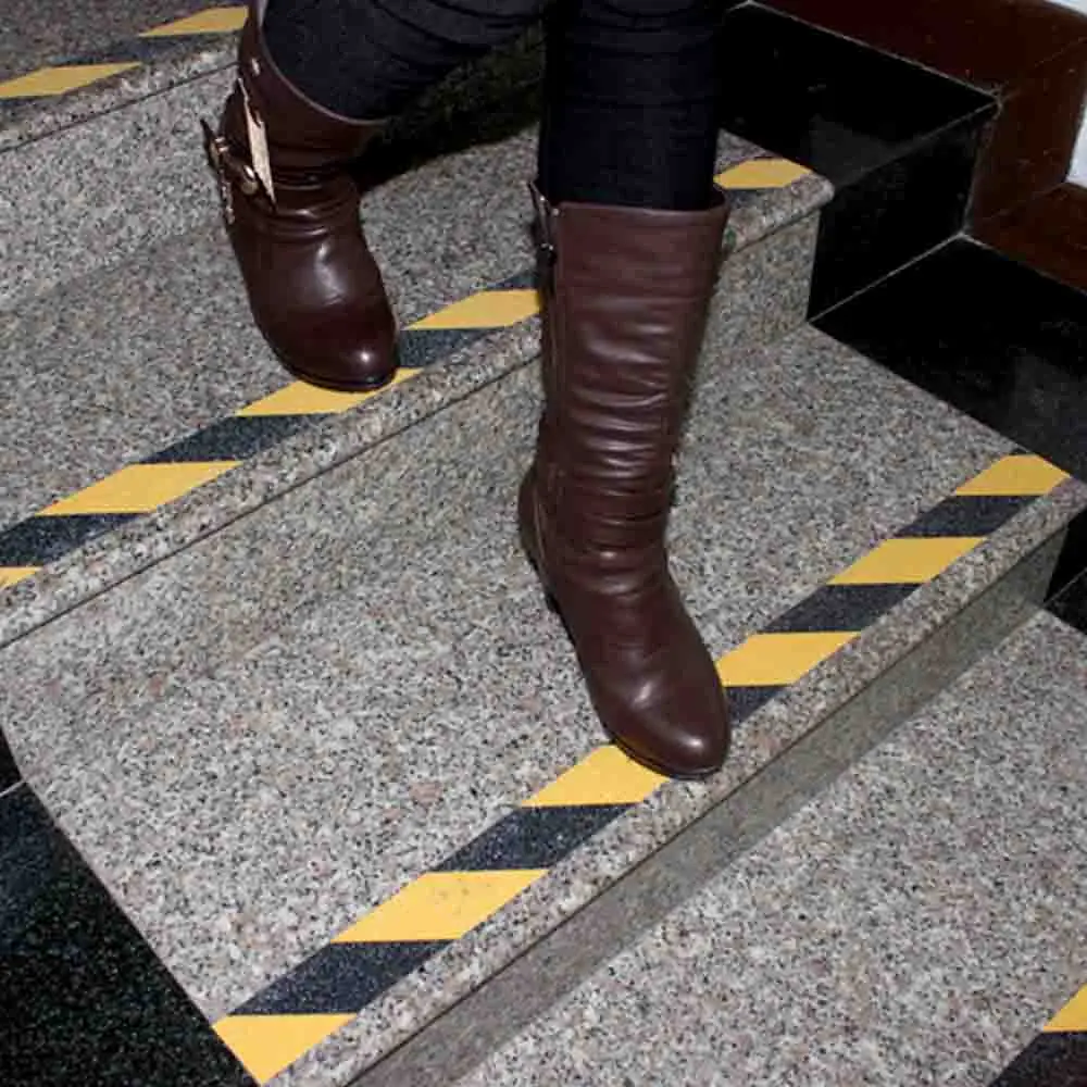 Нескользящая Защитная лестничная лента сигнальная из ПВХ для пол лестницы в