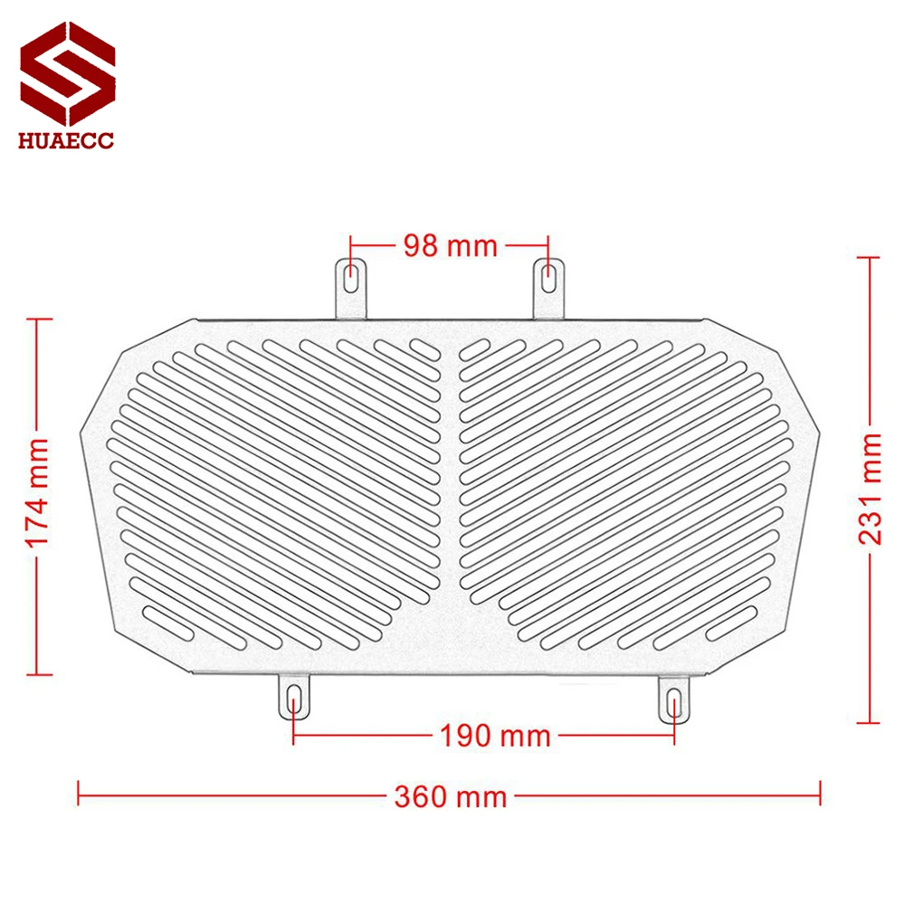 

Motorcycle Aluminum Radiator Guard Protector Grille Grill Cover for KTM DUKE 125 200