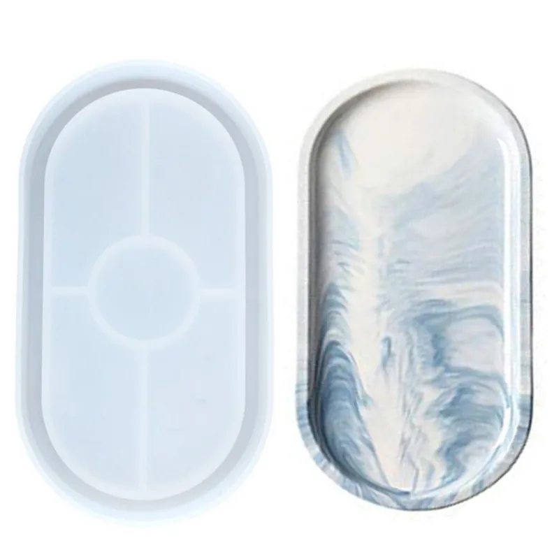 

DIY Oval Mold Ashtray Mold Coaster Flexible Silicone Tray Mold Polygon Epoxy Resin Casting Molds For Jewelry Clay MoldsTools