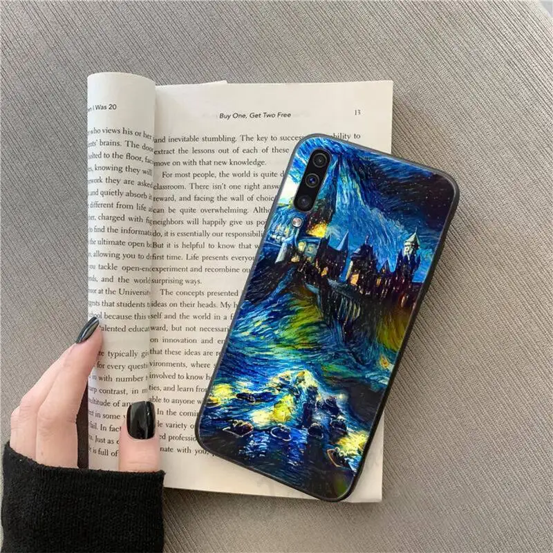 

Starry sky oil painting Vincent Van Gogh Phone Case For Samsung galaxy S9 10 20 A10 21 30 31 40 50 51 71s note 20 j 4 2018 plus
