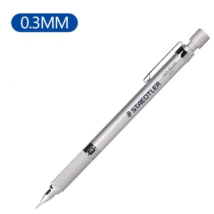 0.3mm Германия STAEDTLER 92525 механический карандаш 0,9/0,5/0,3/0,7/2,0 мм металлический специально версия профессиональный специальный Рисование Раскрашивание - Цвет: 0.3mm
