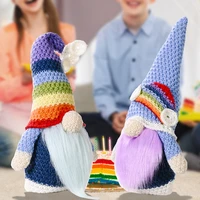 cute rainbow gnomish doll elf rudolph faceless doll wedding decorations party decorations christmas gifts for kids