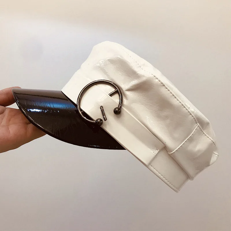 Женская восьмиугольная шапка газетчика белая или черная модная кепка из