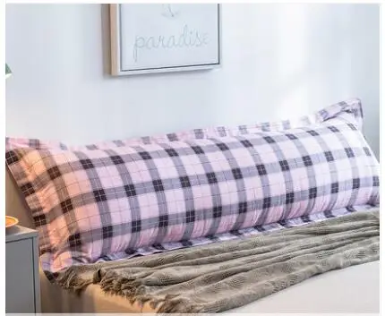 

Cotton double pillowcase cotton pillowcase 1.2m1.5 meters long pillowcase 1.8 couple long pillowcase