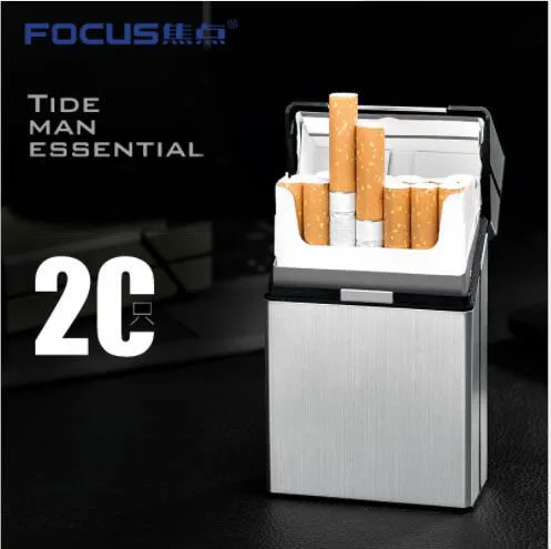 Цинковый Алюминий Металл 20 сигарет коробка персонализированные Креативные