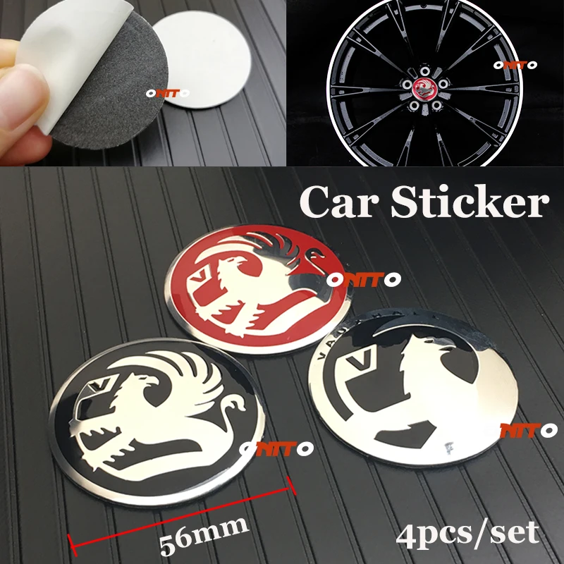 Алюминий красный/черный/новый тип VAUXHALL логотип автомобиля украшения 5 6 см 2 дюйма