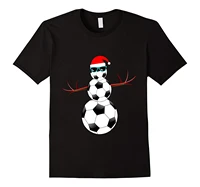 christmas soccering snowman santa t shirt funny xmas tee cotton tee shirts for men hip hop simple splicing tee tops shirt
