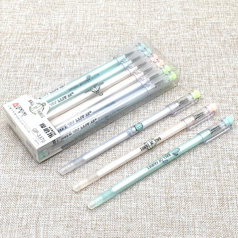 Гелевая ручка с кактусами 0 38 мм стираемая стержень синими чернилами ручки для