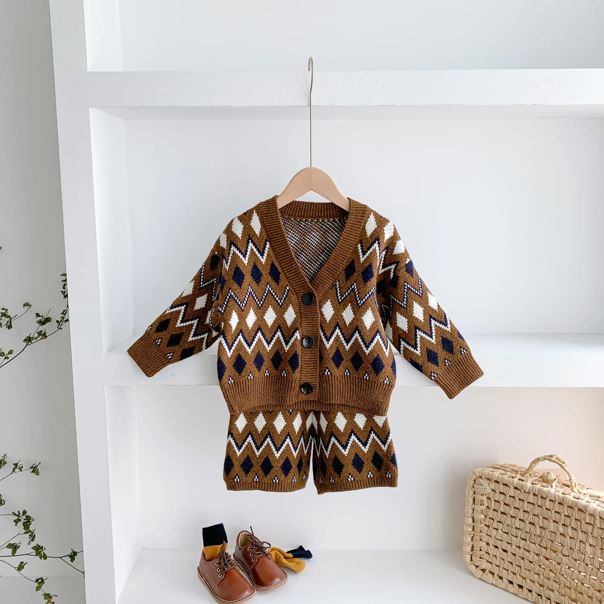 

Autumn Winter Boys Girls Children's Clothing Pineapple Knitted Sweaters Kids Baby Boys Girls Cotton Sweaters Tops