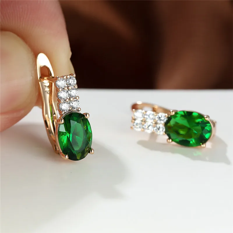 Роскошные серьги с кристаллами и овальным камнем элегантные Винтажные из