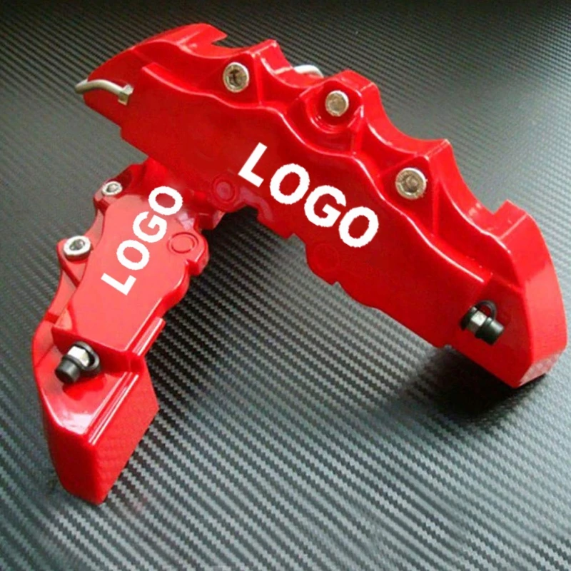 2 шт или 4 Автомобильный тормозной суппорт крышка 3D слово красный чехол подходит