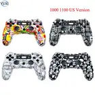 YuXi Cool Передняя Задняя жесткая пластиковая верхняя ручка для контроллера корпус чехол для Sony PS4 Версия США 1000 1100 JDM-001