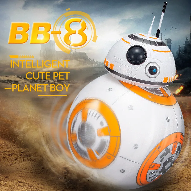 BB-8 Ball Children RC Robot BB8 Action Figure BB 8 Droid 2.4G Remote Control Intelligent Model For Kid Toy Gift | Игрушки и хобби