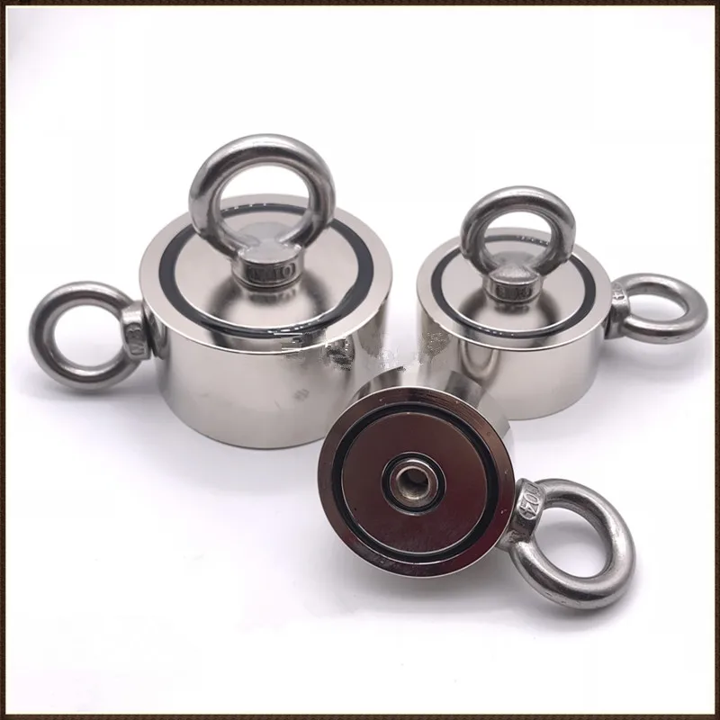 

Мощный двусторонний рыболовный магнит, двойное кольцо, большой магнит