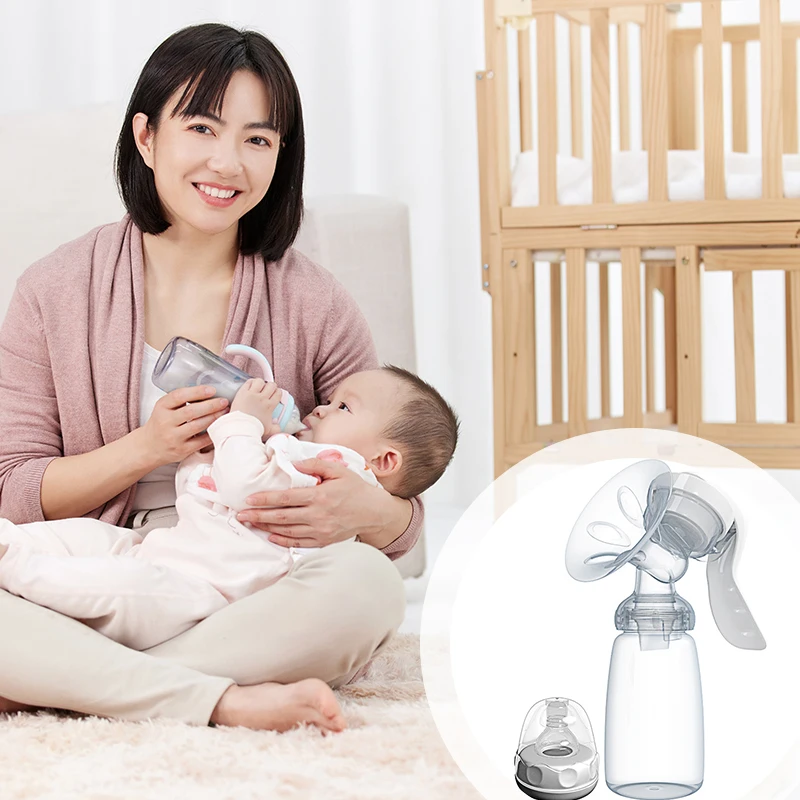 

Pump Milk Pump Manual Breast Milk Bottle Nipple Suction Manual Feeding Product Postpartum Accessory BPA-Free Pump Manual Breast