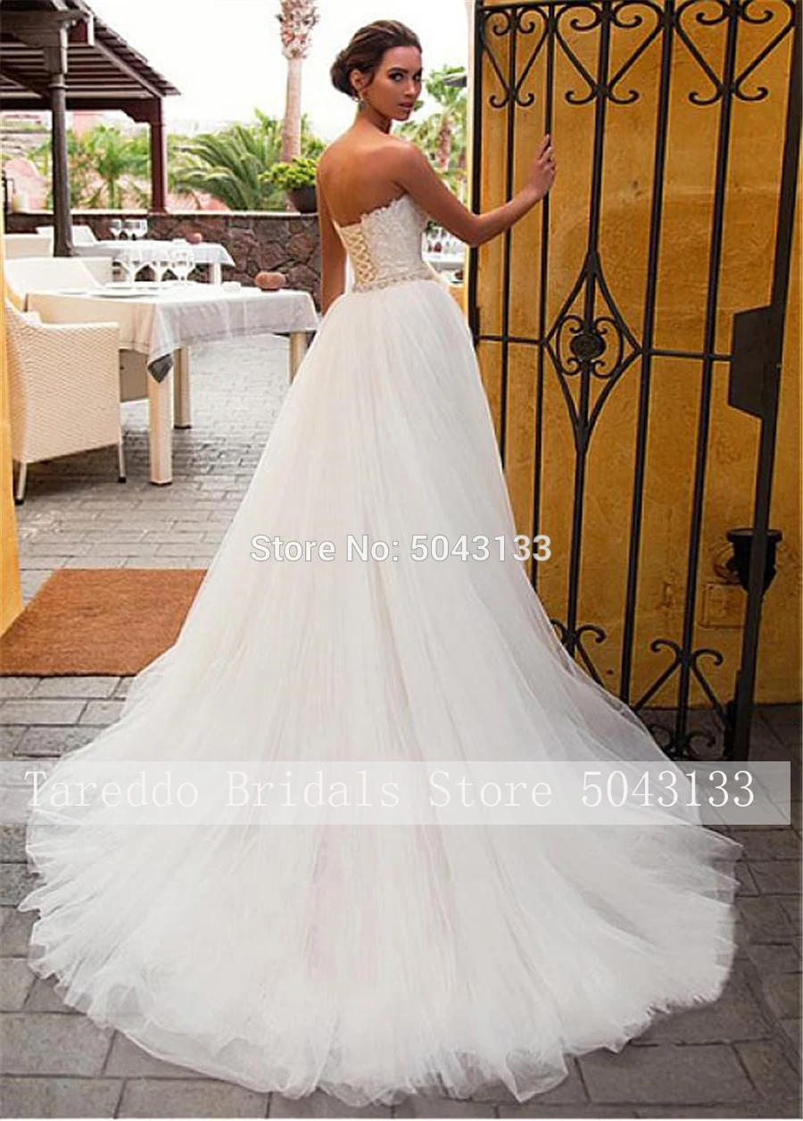 Увлекательные Свадебные платья-русалки из 2 частей со съемной юбкой 2021 в 1 с