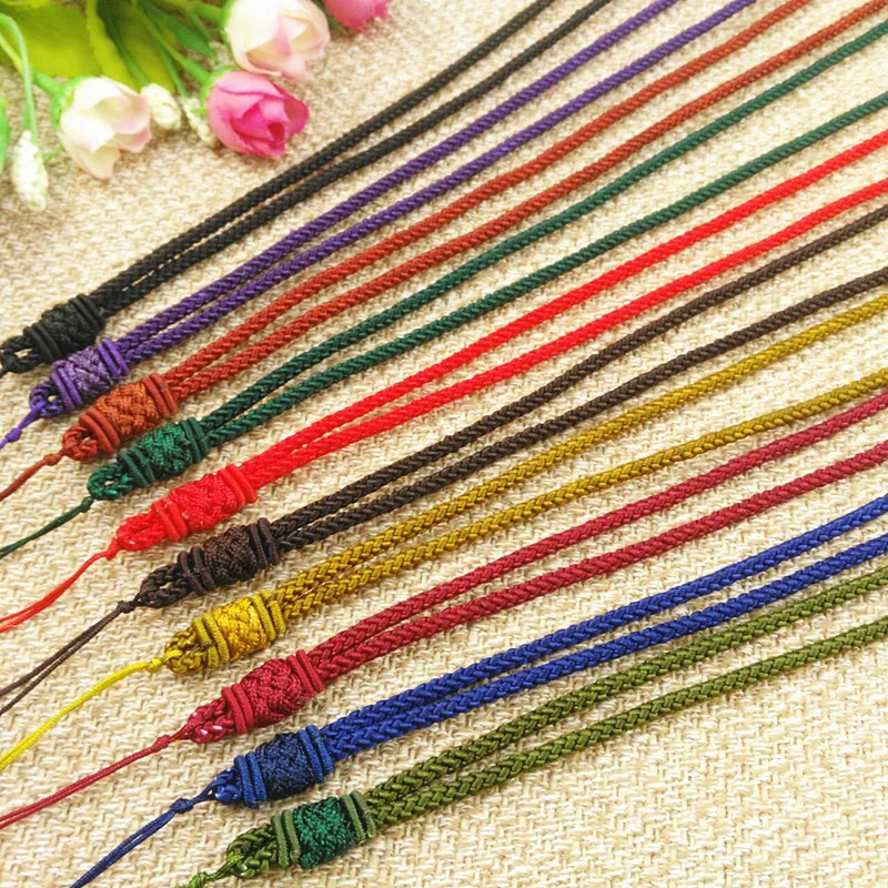 5 шт. ручная вязка шелковая нить Узелок для кулона длинный шнур Анана Узелок|knotting