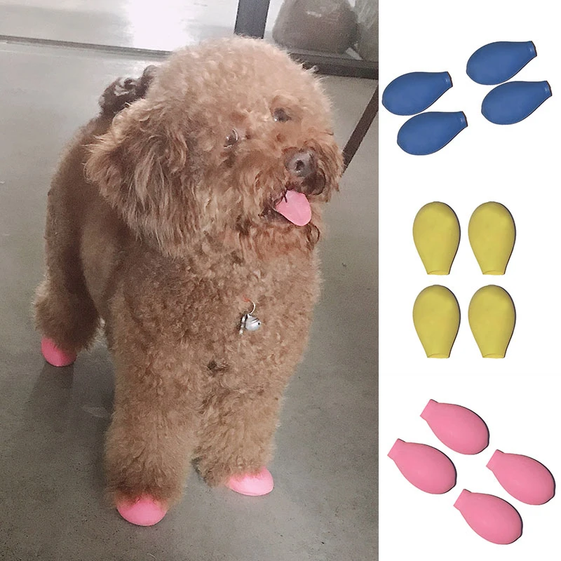 Водонепроницаемая Обувь для собак чихуахуа тип воздушных шаров резиновые сапоги