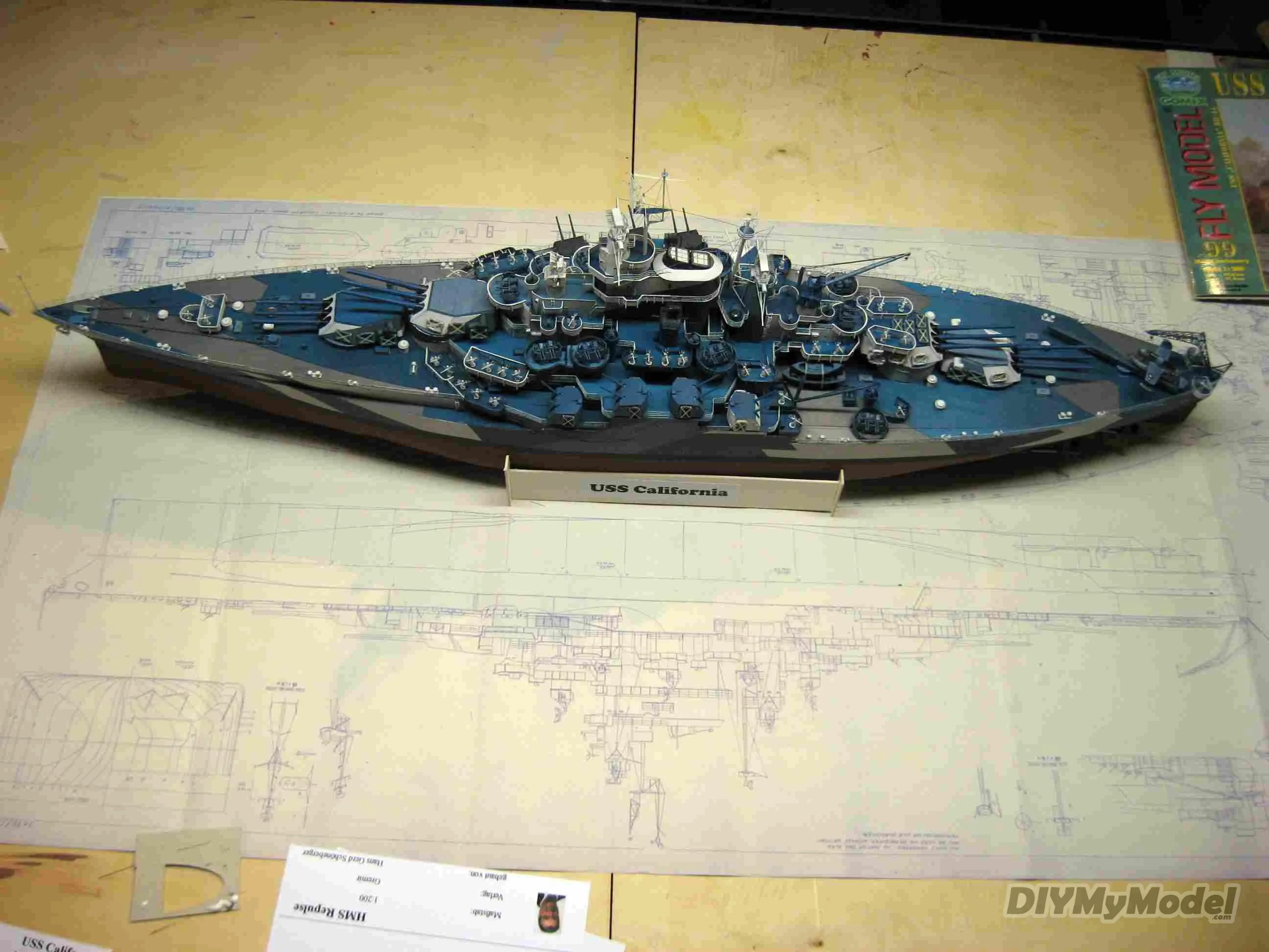 DIYMyModeI-rompecabezas de la pel&iacute;cula, modelo de papel artesanal de la clase de los EE. UU., pel&iacute;cula, regalo-0