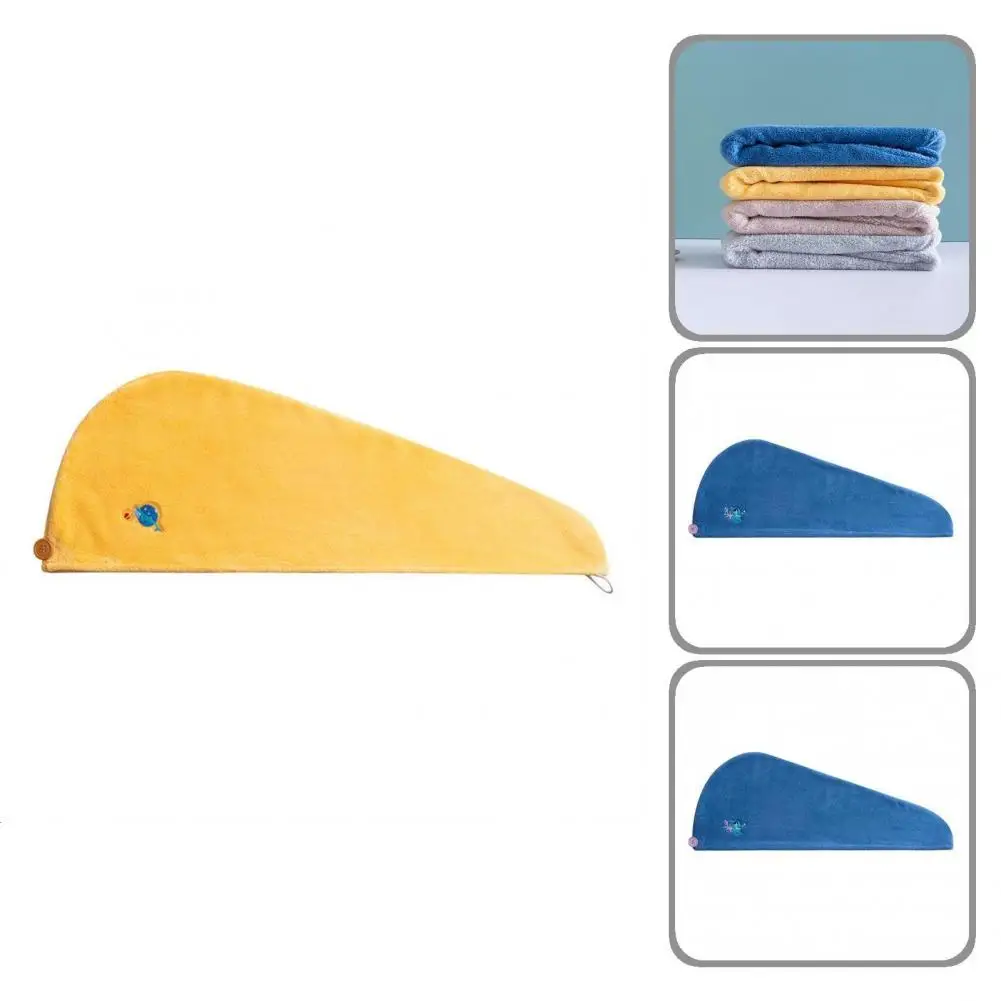 

Head Wrap Hat Coral Fleece Dry Hair Hat Reactive Dyeing Effective Soft Convenient Dry Hair Towel