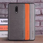 Чехол для Oneplus 6T, роскошный текстильный кожаный чехол, мягкий ТПУ Жесткий ПК чехол для телефона Oneplus 6T, чехол funda