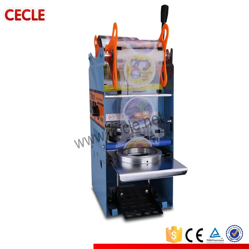 

small manual plastic cup lid sealing machine for beverage