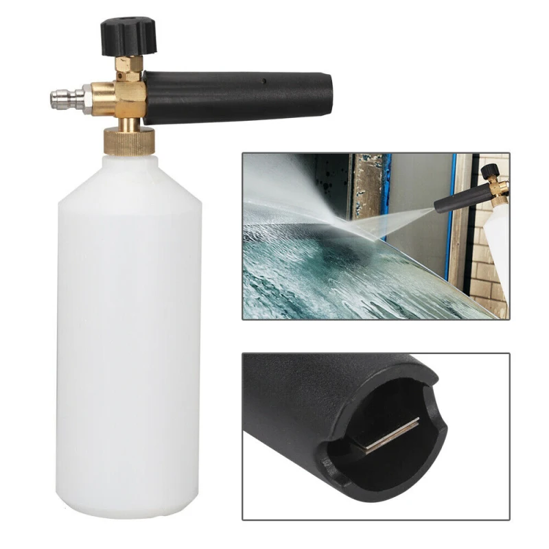 

High Pressure Water Spray Gun 1000ML Washing Machine Car Wash Machine Garden Watering Hose Nozzle Sprinkler Snow Foam Spray Gun
