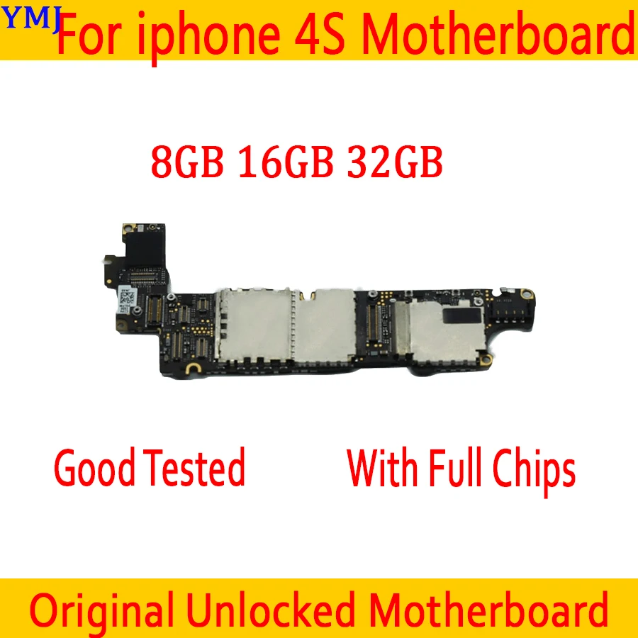 Оригинальная Бесплатная материнская плата Icloud для iPhone 4S 100% полная