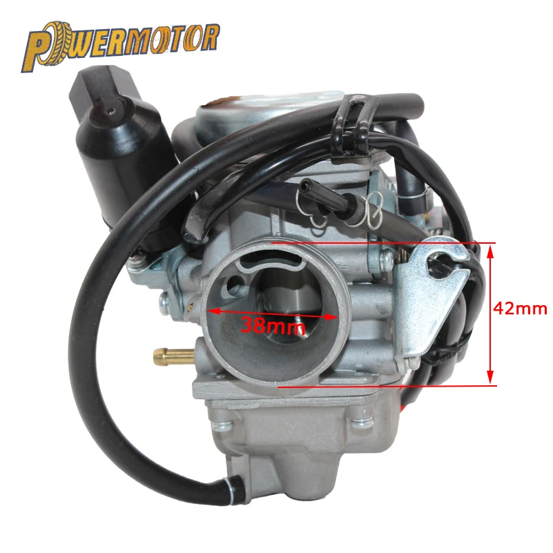 PD24J 42 мм воздушный фильтр карбюратор 24 Carb мотоцикл для двигателя GY6 125CC 150CC 200CC ATV Go