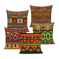 african ethnic style pattern cushion cover colorful geometric decorative pillows linen throw pillow for sofa home decoration