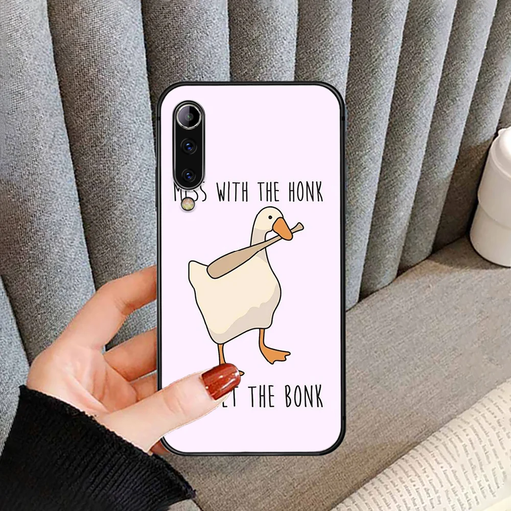 

Cartoon Duck Goose Game Phone Case cover For XIAOMI redmi note K 4 5 6 7 8 9 10 20 30 3 A X Pro ultra black shell painting back