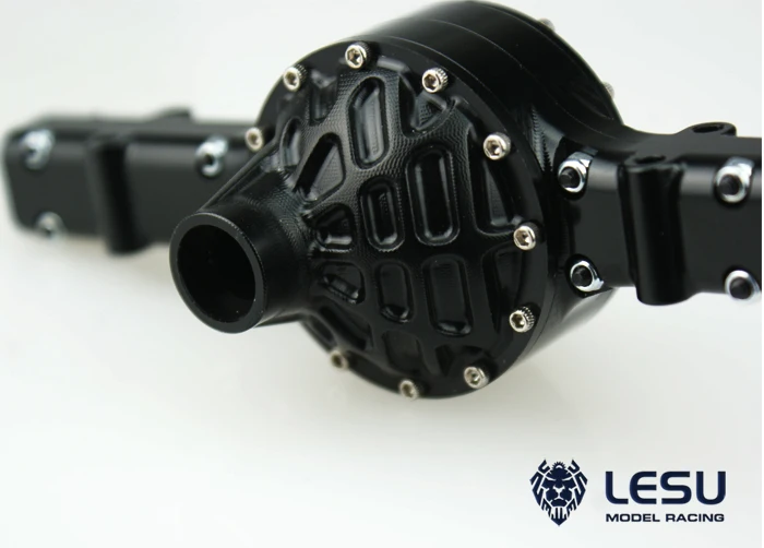 Металлический Корпус задней оси LESU для радиоуправляемой модели самосвала Tamiya 1/14