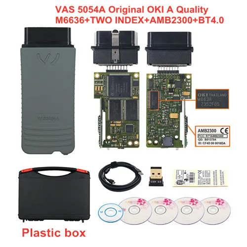 5054a OKI полный чип Keygen 5054A Bluetooth AMB2300 ODIS V5.1.3 5054A Поддержка UDS протокол OBD2 диагностический инструмент - Цвет: OringalA OKI Plastic