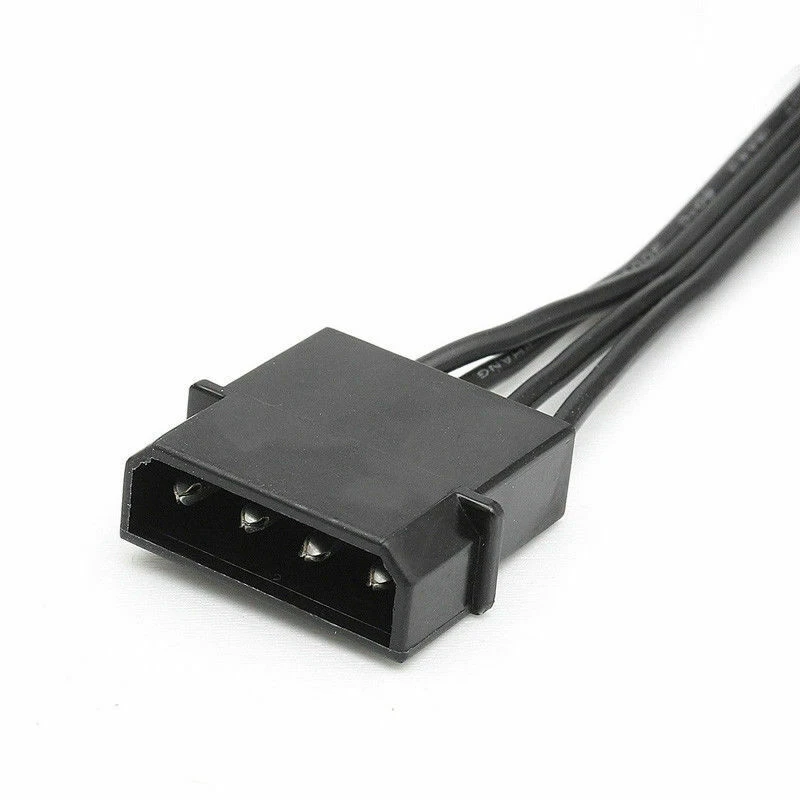 4Pin IDE/SATA до 5 Порты и разъёмы Питание кабель Molex нескольких SATA 18AWG провод шнур