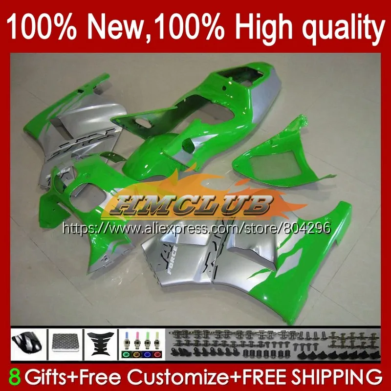 

VFR400R For HONDA VFR400 R RVF VFR 400 R 400R 138No.13 NC35 94 95 96 97 98 RVF400R 1994 1995 1996 1997 1998 Fairing Green silver