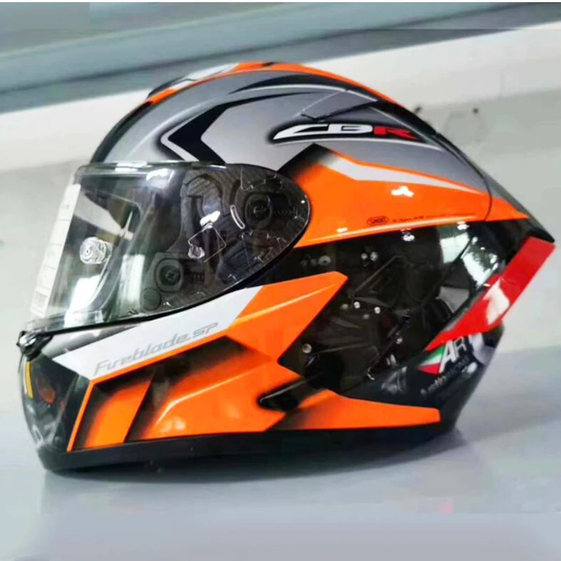 

Full Face Motorcycle helmet X14 orange hon motor helmet Riding Motocross Racing Motobike Helmet