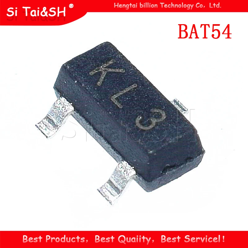 100S диод Шоттки SOT-23 KL3 BAT54 SURFACT MOUNT Schottky BARRIER BAT54C | Электронные компоненты и