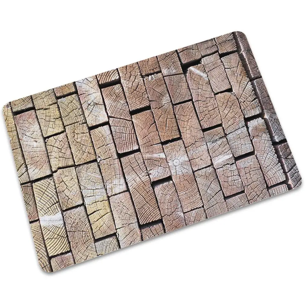 Прямая поставка деревянный коврик тонкий резиновый Противоскользящий для