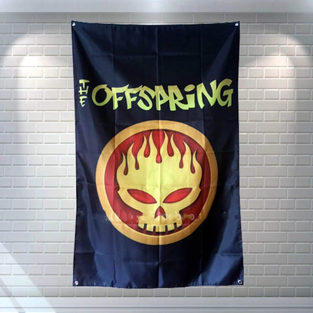 Постер рок-группы/хип-хоп/тяжелый металл/Рега баннер с четырьмя отверстиями