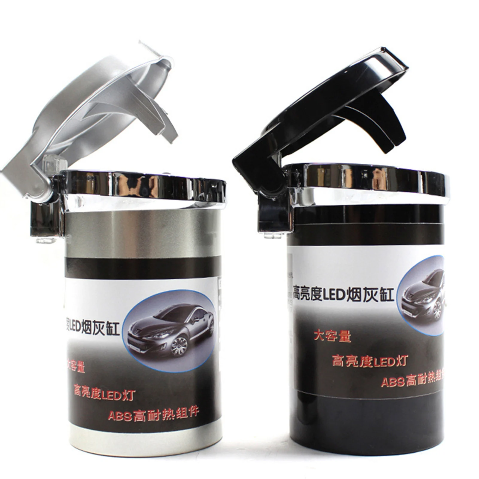 

Wholesale Cigarette Ash Holder Modern Heat-resistant Car Ashtray Accessories 2-Color Vehicle-mounted Flame Retardant Ashtray