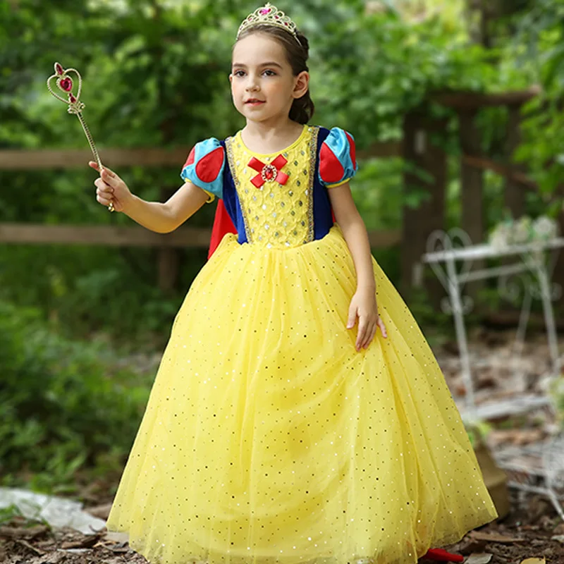 

Foreign Trade Children's Wear Snow White Performance Costume Halloween Party Costume Dress Girls Performance Costume