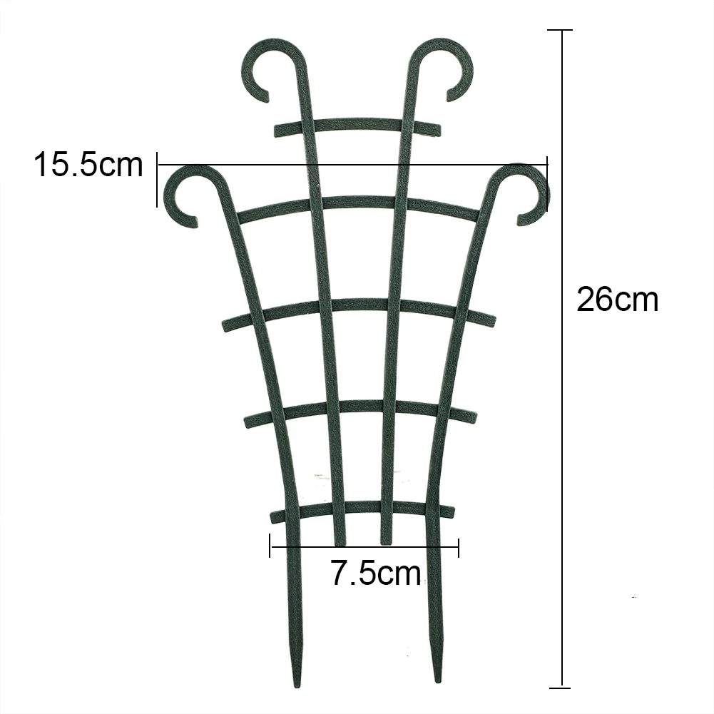 

2 Pcs Garden Plant Climbing Trellis Garden Trellises for Plant Vines DIY Plastic Mini Superimposed Potted Plant Support