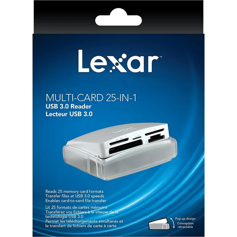 Lexar USB 3 0 Профессиональный Многофункциональный кардридер 25 в 1 высокоскоростной XD