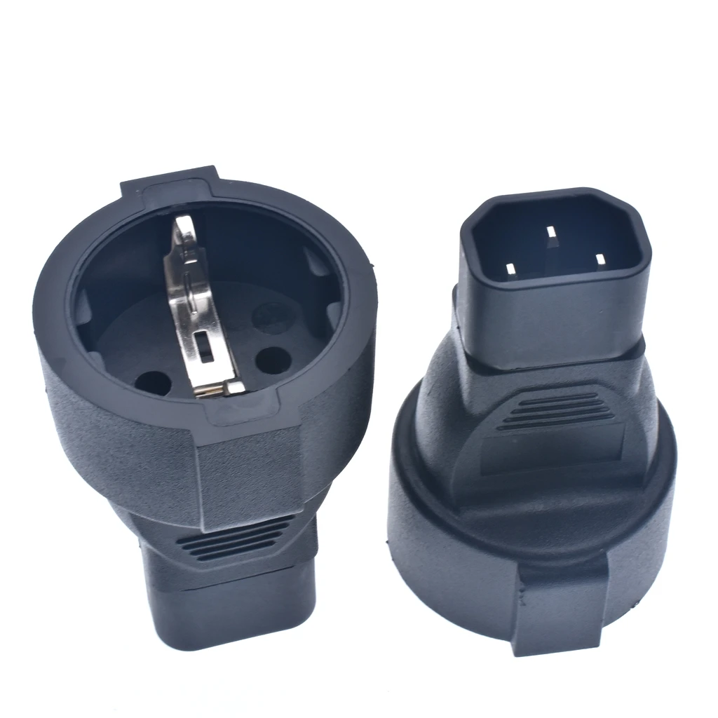 Свинцовый разъем стандарта ЕС IEC 320 C14 штепсельная Вилка для CEE 7/7 Европейская 3Pin