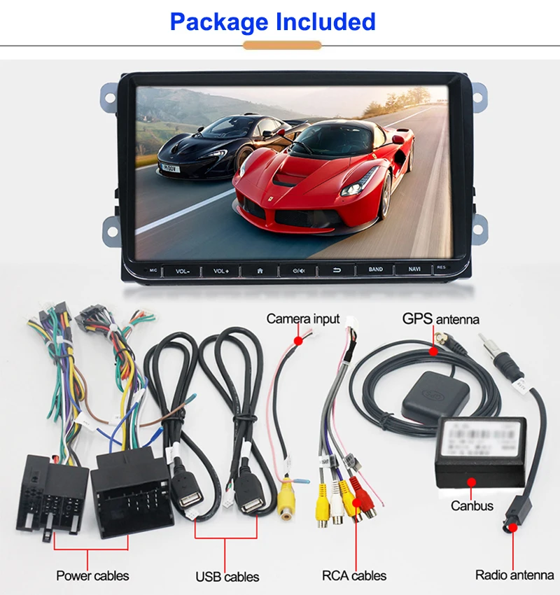 Essgoo Android 9 ''автомобильный мультимедийный плеер gps навигация 1 din Авторадио 1din стерео видео MP5 Автомагнитола для Volkswagen универсальный