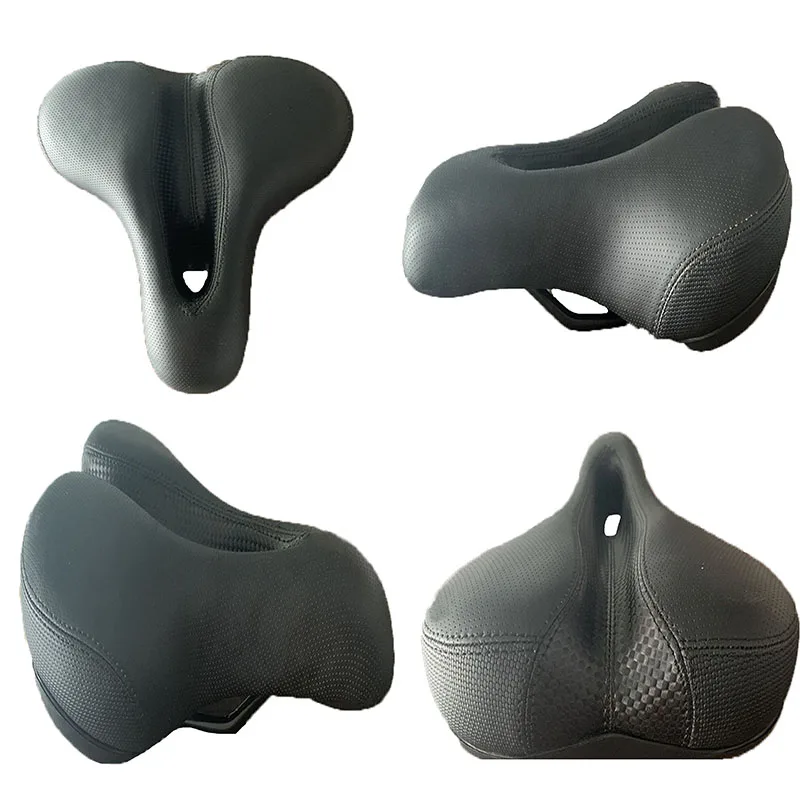 

Hollow Leather Bicycle Saddle Sports Riding Cycling Parts MTB Racing Road Bike Seat Soft Silica Gel Accessories Cyclist Cushion
