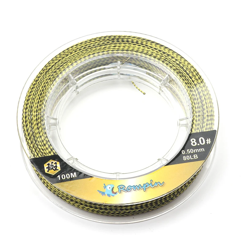 

Rompin Spider-Line Series 100m PE Braided Carp Fishing Line Camouflag 4 Strands 10- 80LB Multifilament For Carp Fishing Tackle