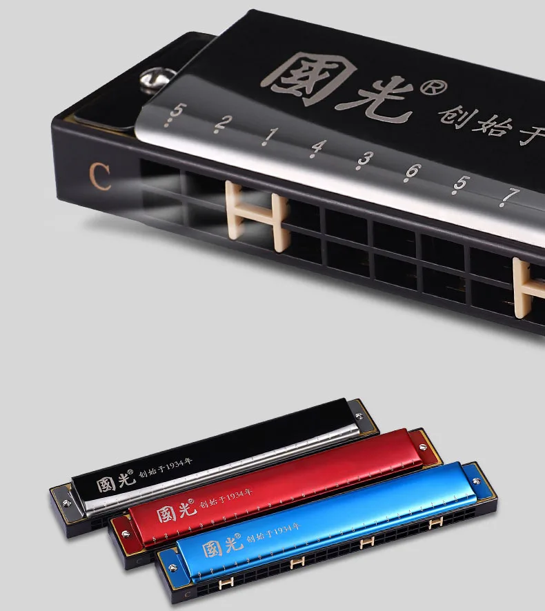 Полифоническая гармоника с 24 отверстиями аккорд C портативный мини-арфский