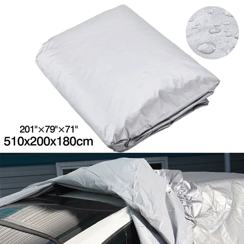 

1pc Car Covers Size Indoor Outdoor Full Auot Cover Sun UV Snow Dust Resistant Protection Dustproof 5.1x2.0x1.75m Accessories
