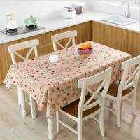 bohemia tablecloth for dining room waterproof linen nordic pink small floral table covers kitchen anti dirty protection fabric